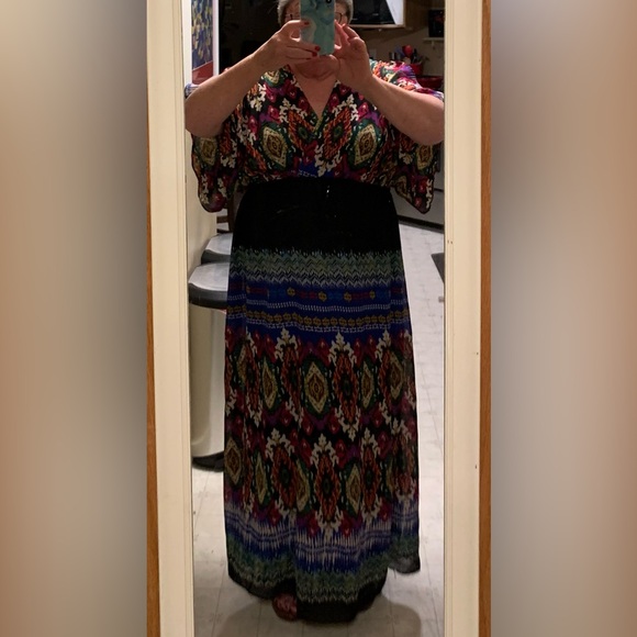 🌈Laura Plus Maxi Dress Sz 18 - Picture 2 of 7